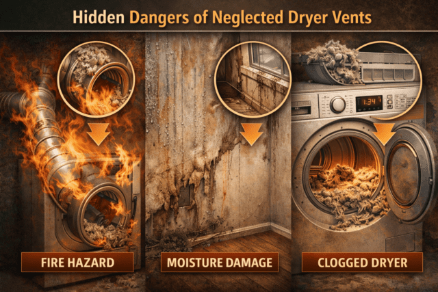 Hidden Dangers of Neglected Dryer Vents
