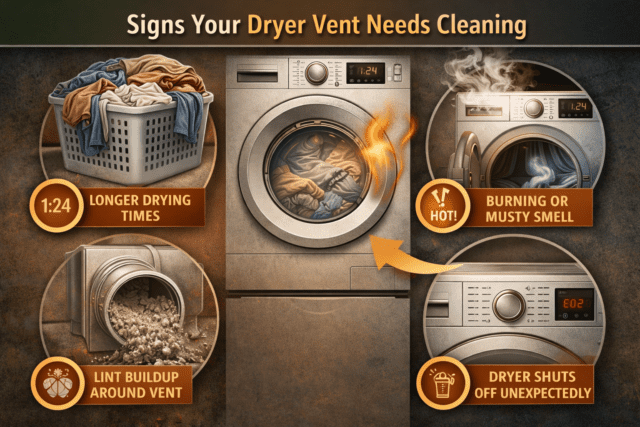 Signs Your Dryer Vent Needs Cleaning