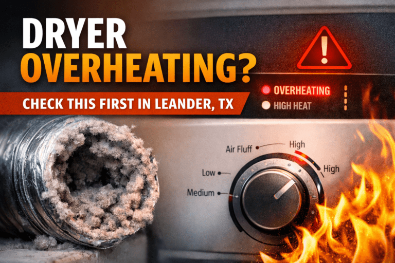 Dryer Overheating? Check This First in Leander, TX