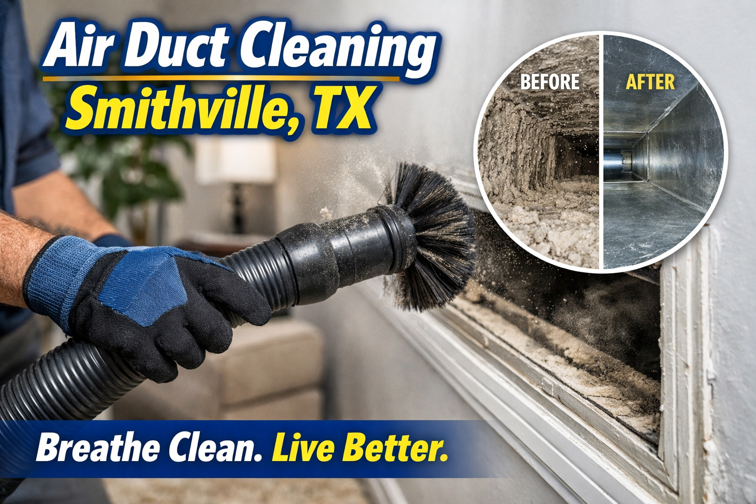 Air Duct Cleaning in Smithville, TX for Cleaner Indoor Air