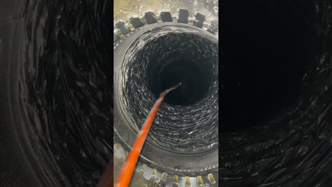 Flexible duct line pulled during a cleaning near Cedar Park