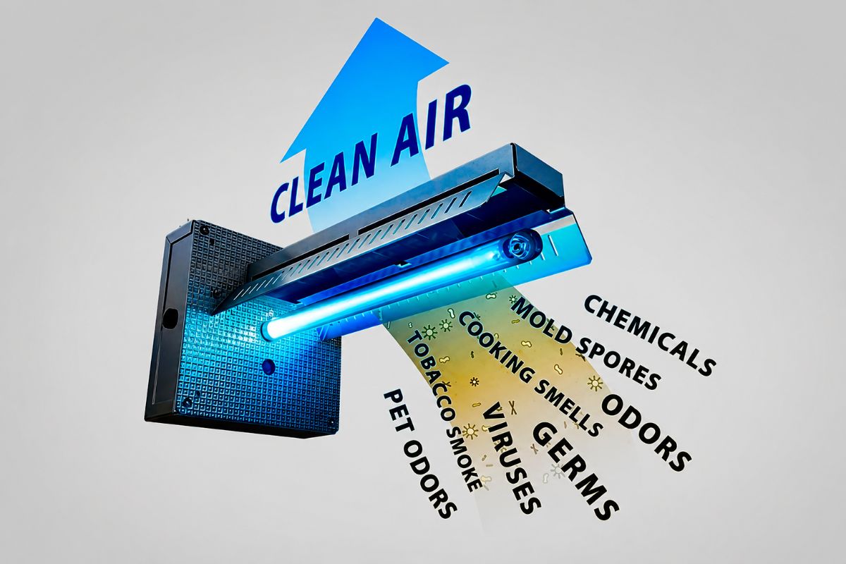 Air purifying UV light installation in Round Rock, TX